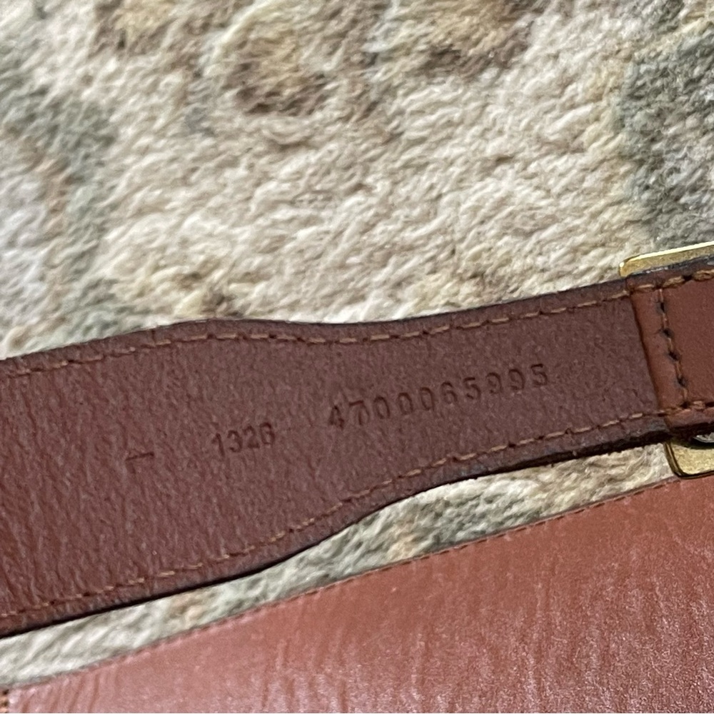 Lauren Ralph Lauren Brown Leather Equestrian Hook Buckle Waist Belt Womens Large - Picture 5 of 7